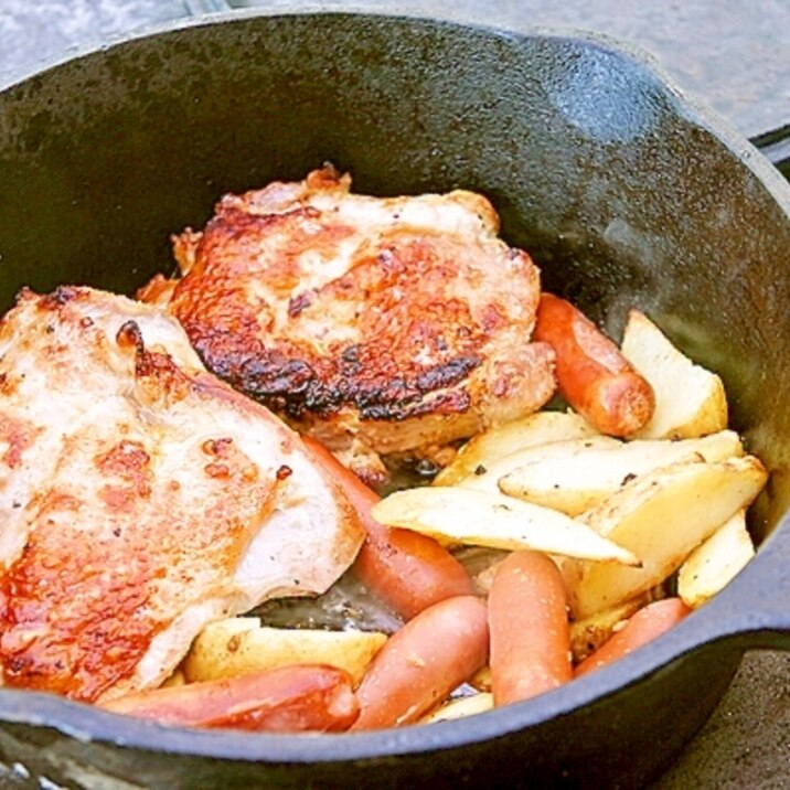 揉み込んで焼くだけ♪ご飯がすすむチキンの香り焼き